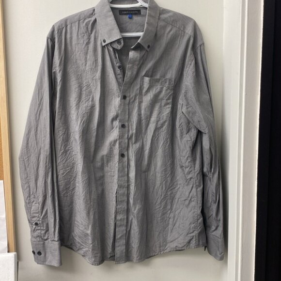 Vince Camuto Gray Button-Up Shirt - Picture 1 of 6